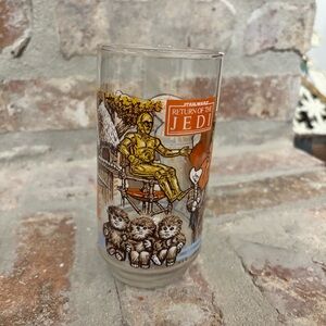 1983 Burger King Star Wars RETURN of JEDI Glass- Ewok